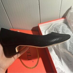 Vaneli Black Flats Minimalist Suede Loafers